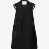 Sacai Drawstring-waist Toggle-hem Woven Vest