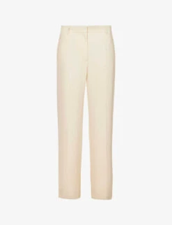 Toteme Straight-leg Mid-rise Wool-blend Trousers
