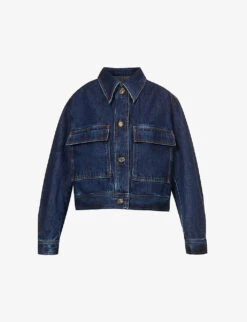 Toteme Cropped Button-up Denim Jacket