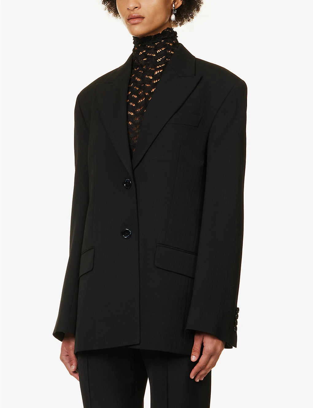 Acne Studios Jarida Single-breasted Woven Blazer - Image 3