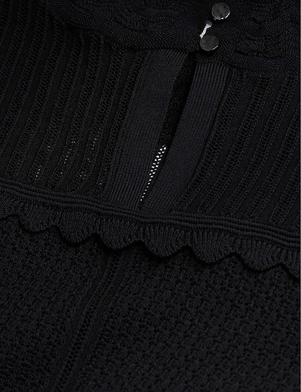 THE KOOPLES Openwork Scalloped-trim Knitted Jumper - Image 2