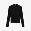 THE KOOPLES Openwork Scalloped-trim Knitted Jumper