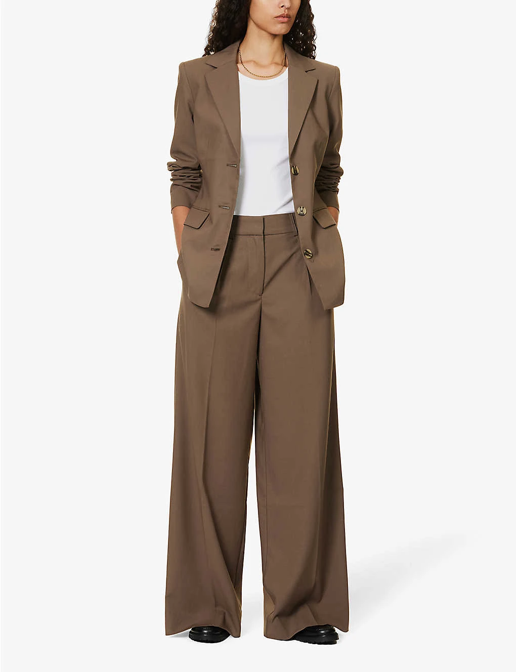 Single-breasted Recycled Polyester-blend Blazer - Image 2