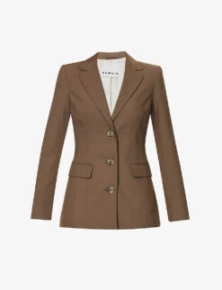 Single-breasted Recycled Polyester-blend Blazer