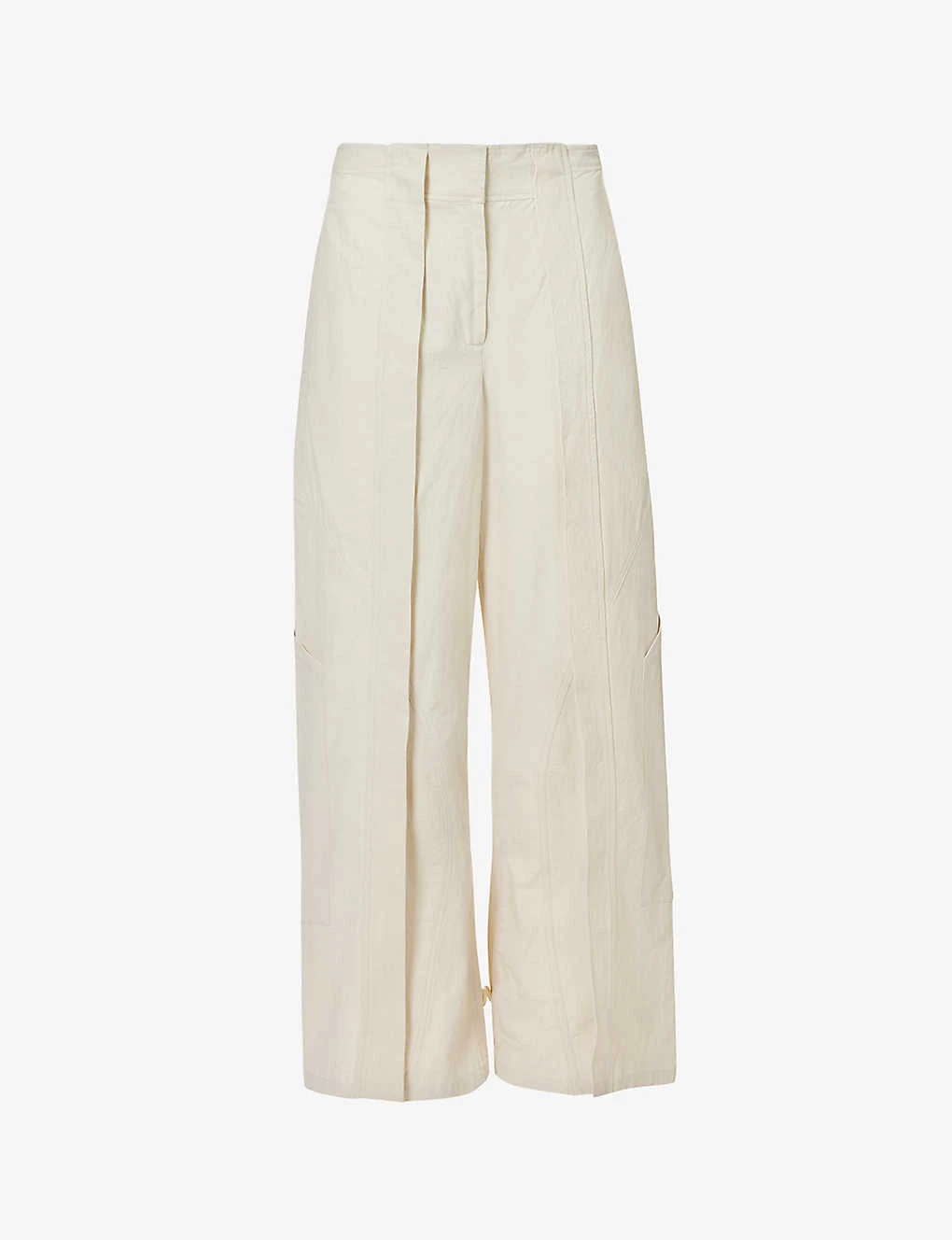Cocosolo Wide-leg Mid-rise Cotton Trousers