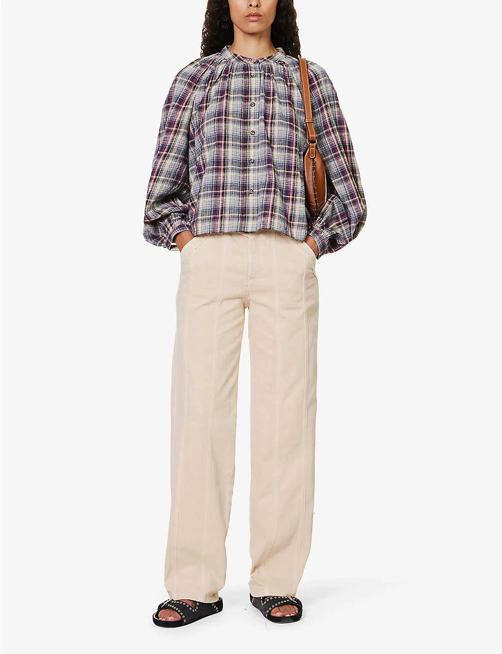 Isabel Marant Etoile Vimala Straight-leg Mid-rise Cotton Trousers - Image 2