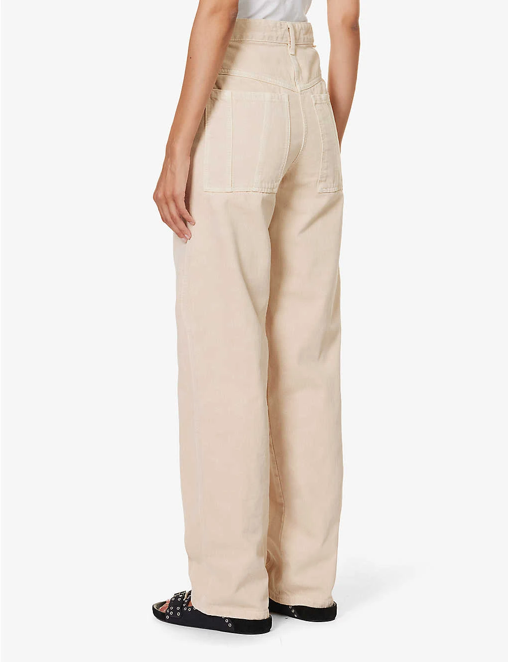 Isabel Marant Etoile Vimala Straight-leg Mid-rise Cotton Trousers - Image 4