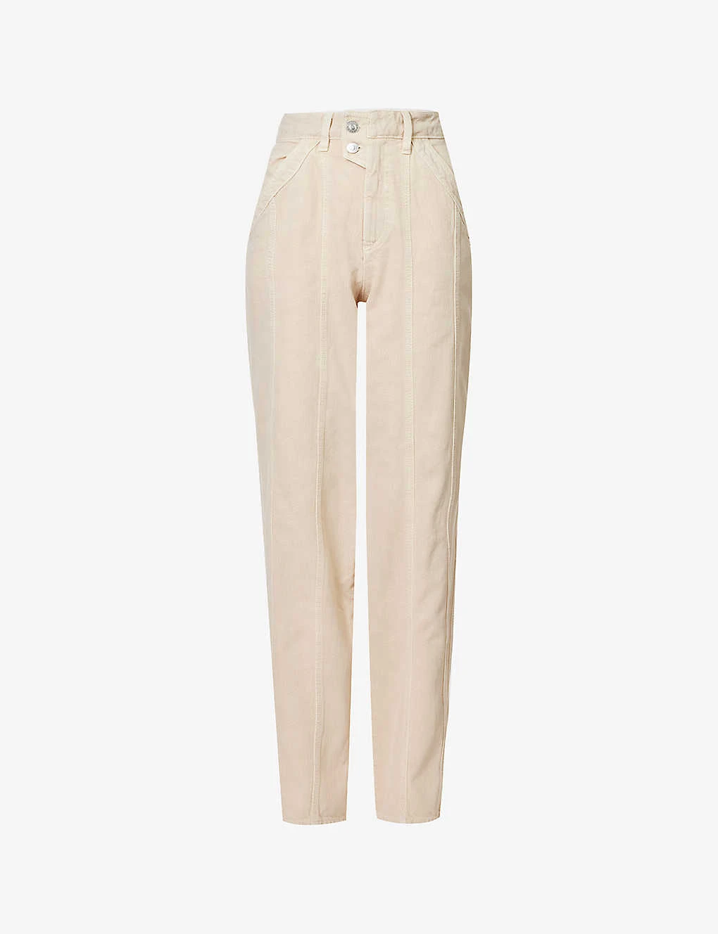 Isabel Marant Etoile Vimala Straight-leg Mid-rise Cotton Trousers