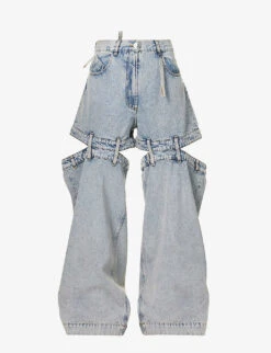 Ashton Wide-leg Mid-rise Jeans