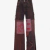 Charli Cohen X Diablo IV Brand-embroidered High-rise Regular-fit Upcycled Jeans
