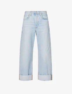 CITIZENS OF HUMANITY Ayla Folded-hem Mid-rise Organic-cotton Jeans