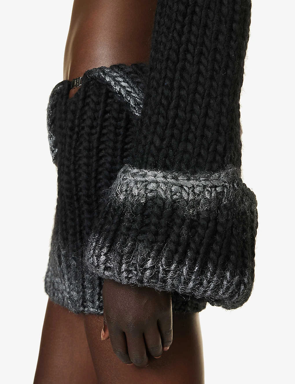 MISBHV Gradient-pattern Hooded Wool-blend Top - Image 6