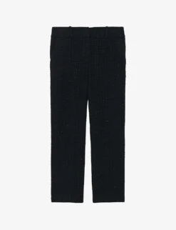 IRO Abema Cropped Straight-leg Mid-rise Tweed Trousers