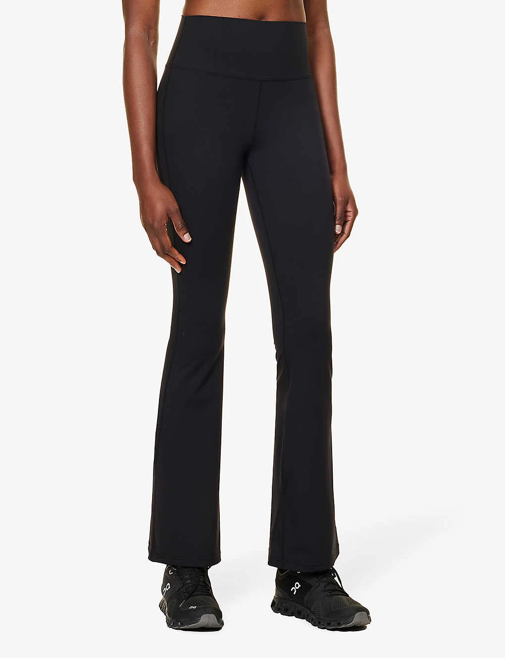 Raquel Flared High-rise Stretch-woven Leggings - Image 3