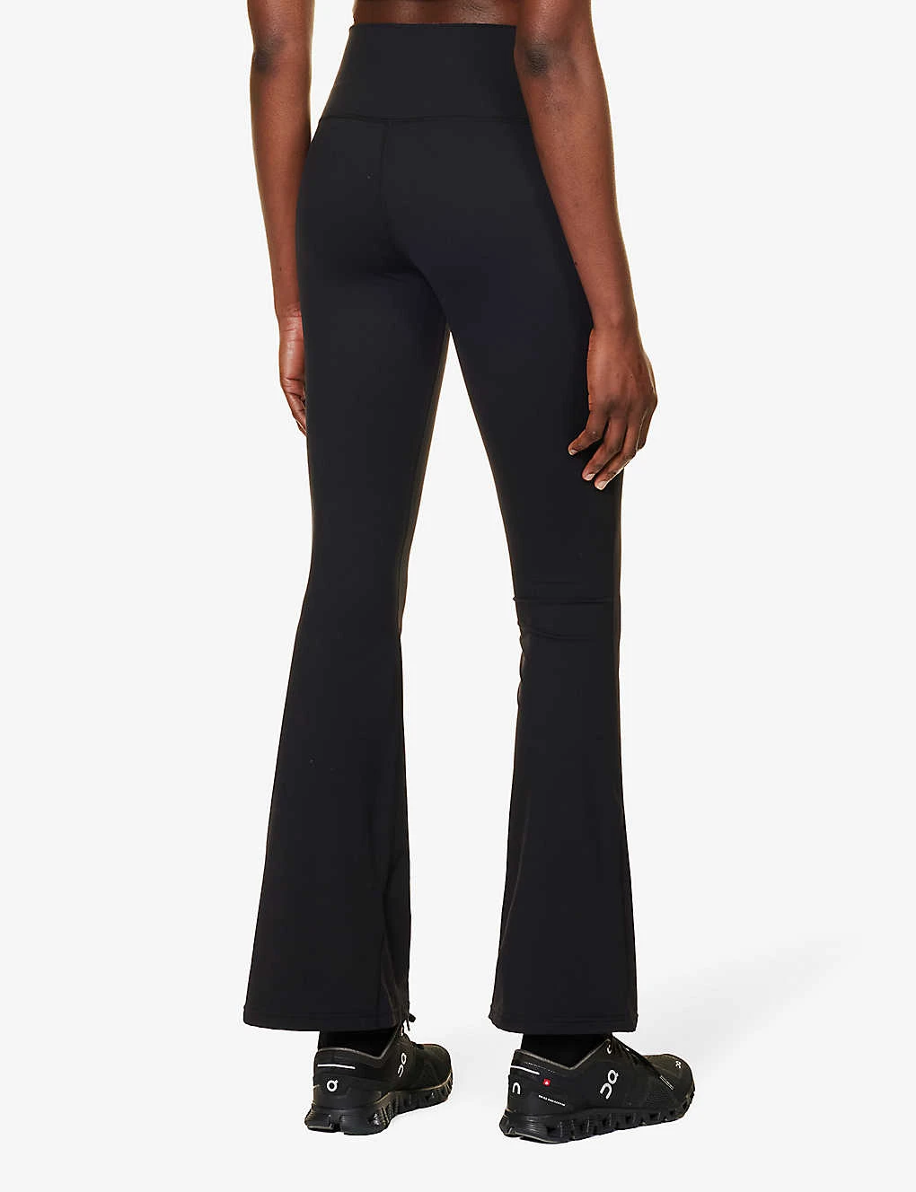 Raquel Flared High-rise Stretch-woven Leggings - Image 4