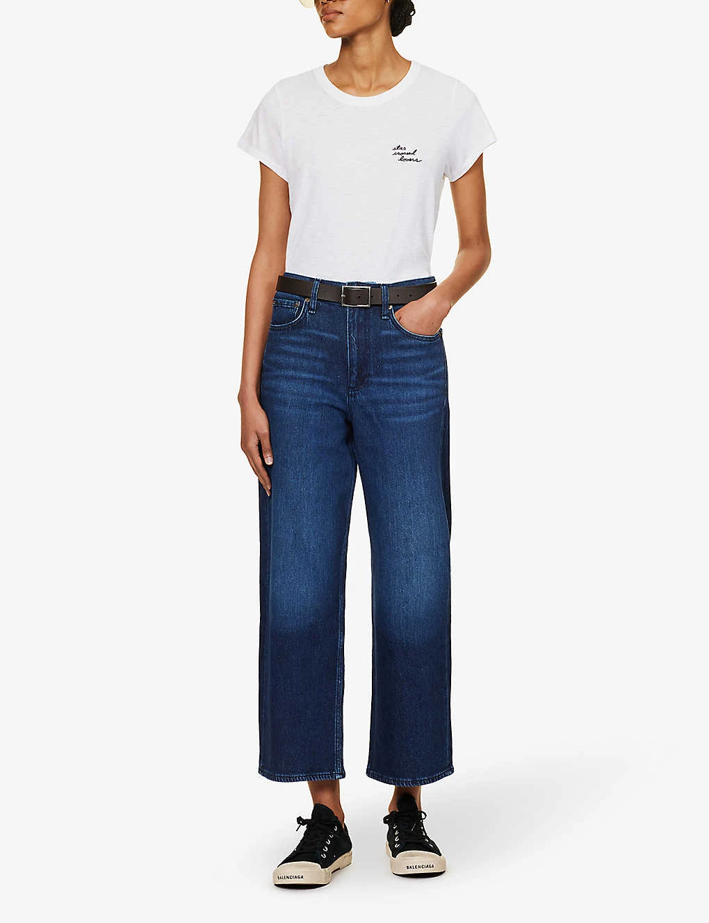 Rag & Bone Andi Wide-leg Mid-rise Stretch-denim Jeans - Image 2