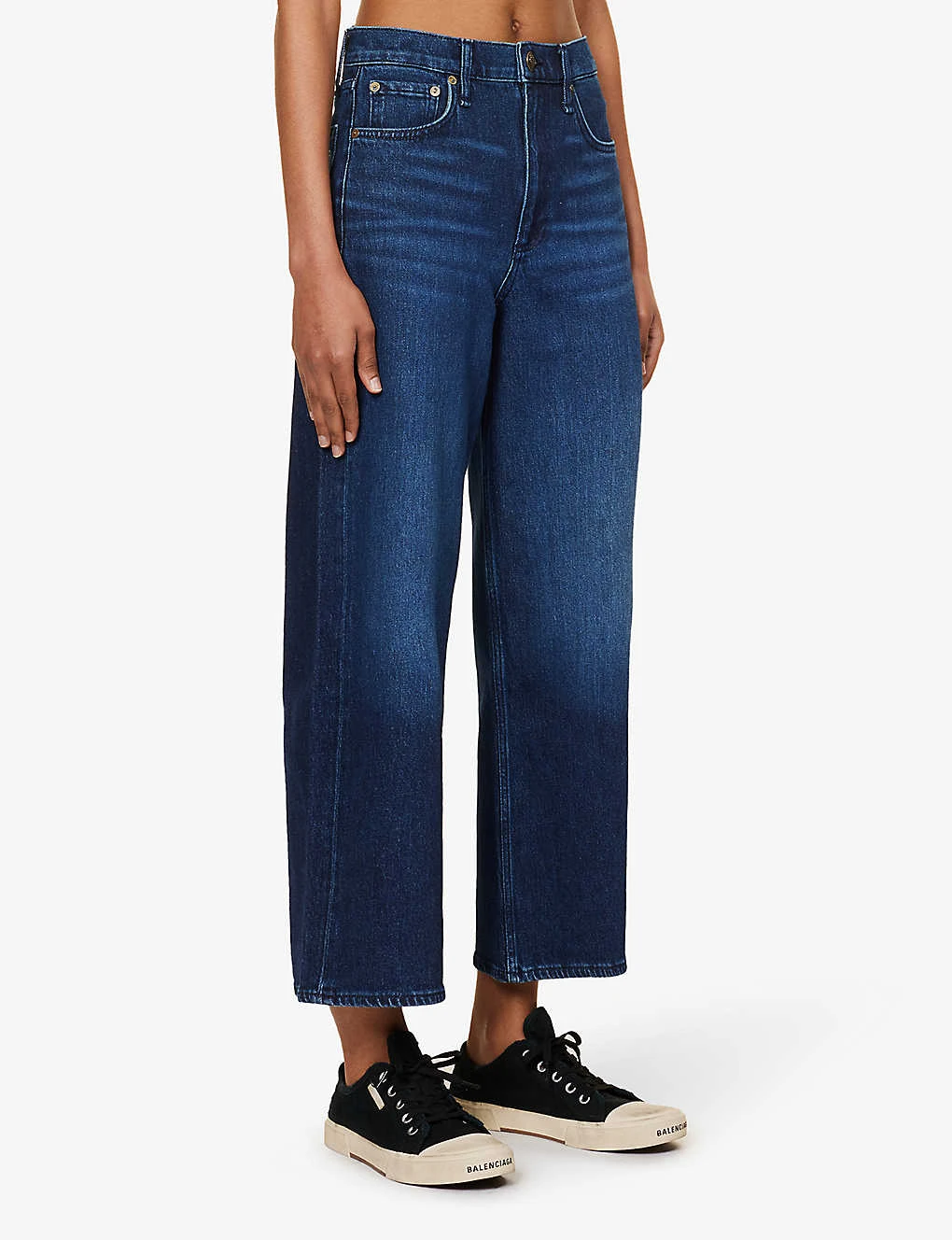 Rag & Bone Andi Wide-leg Mid-rise Stretch-denim Jeans - Image 3