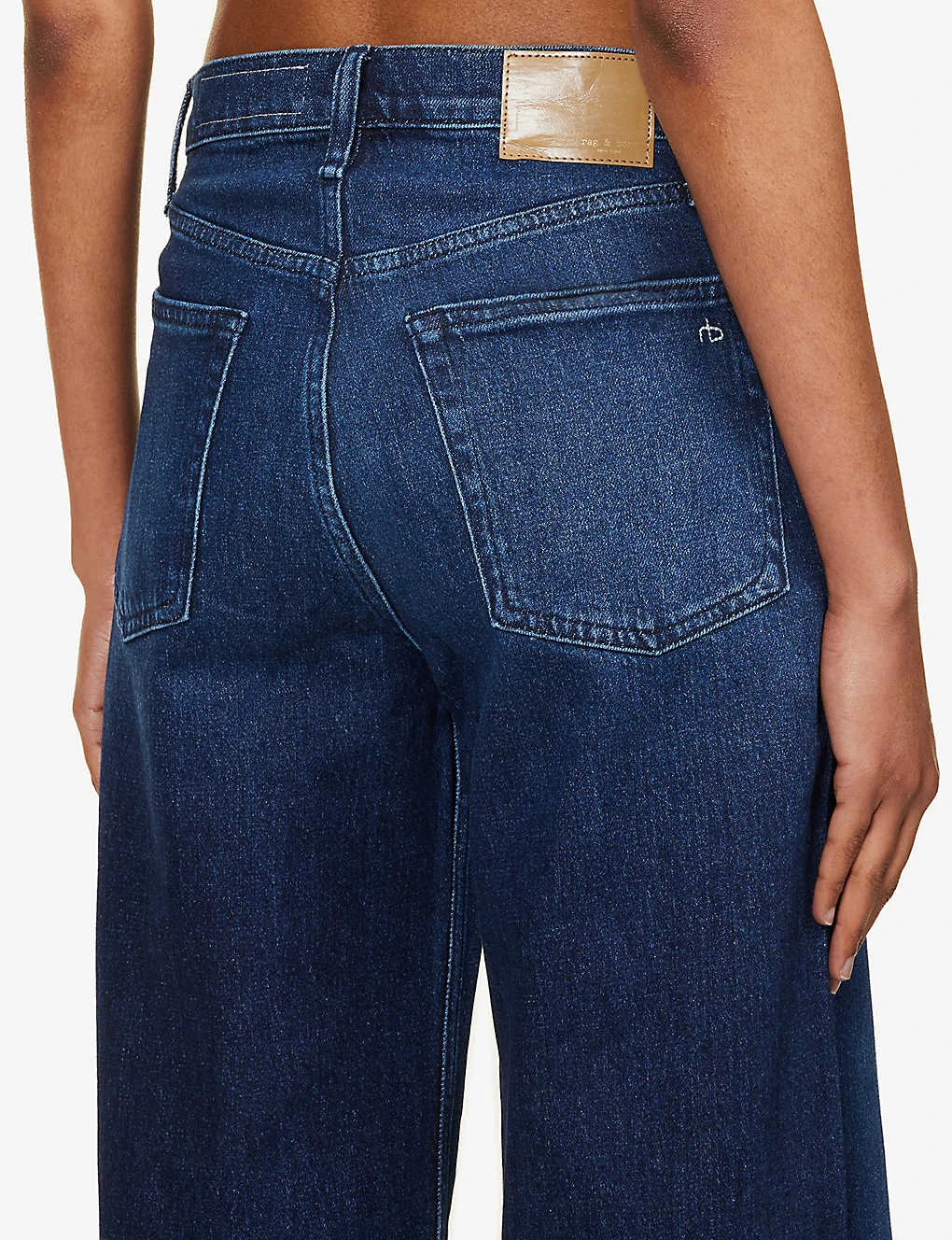 Rag & Bone Andi Wide-leg Mid-rise Stretch-denim Jeans - Image 6