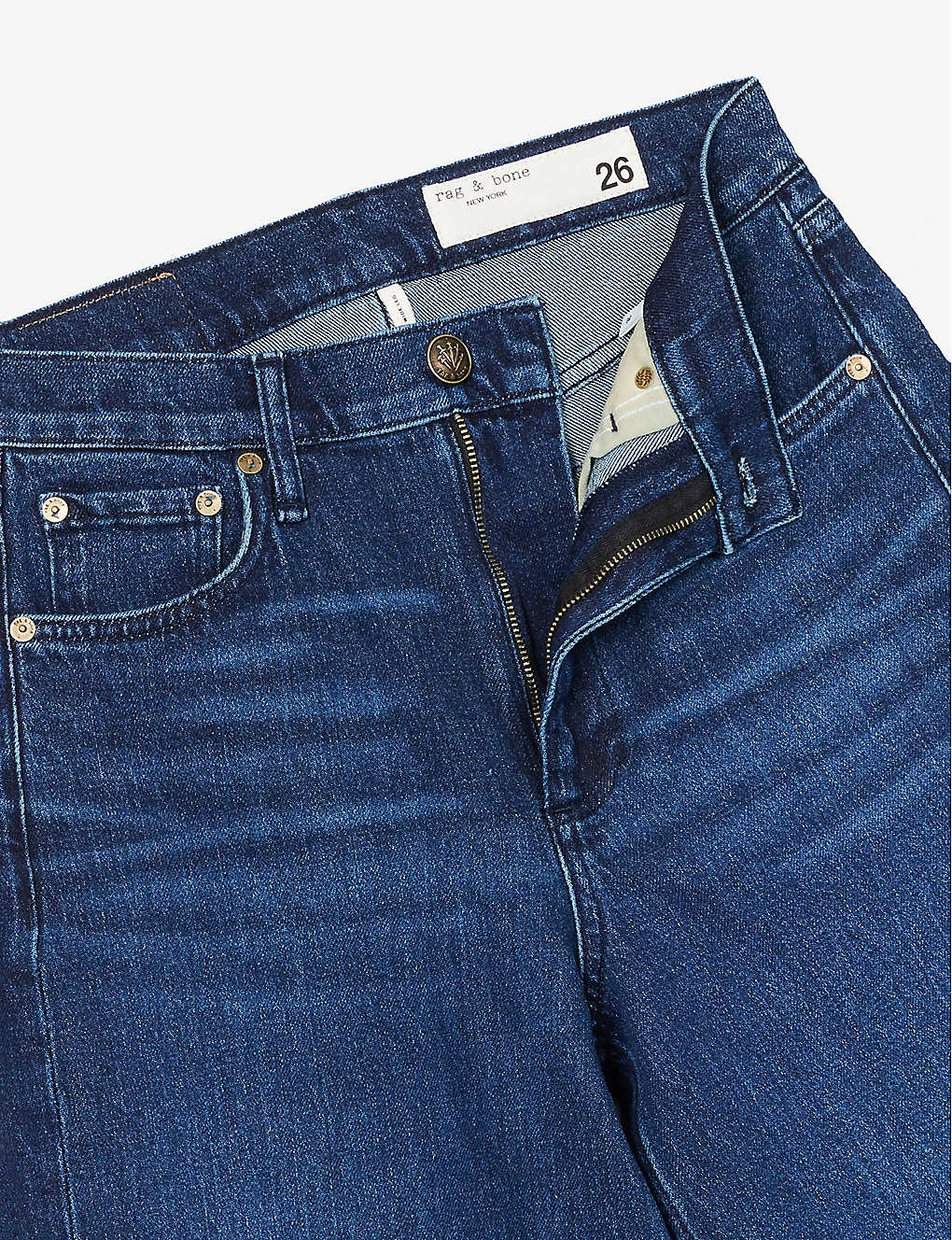 Rag & Bone Andi Wide-leg Mid-rise Stretch-denim Jeans - Image 7