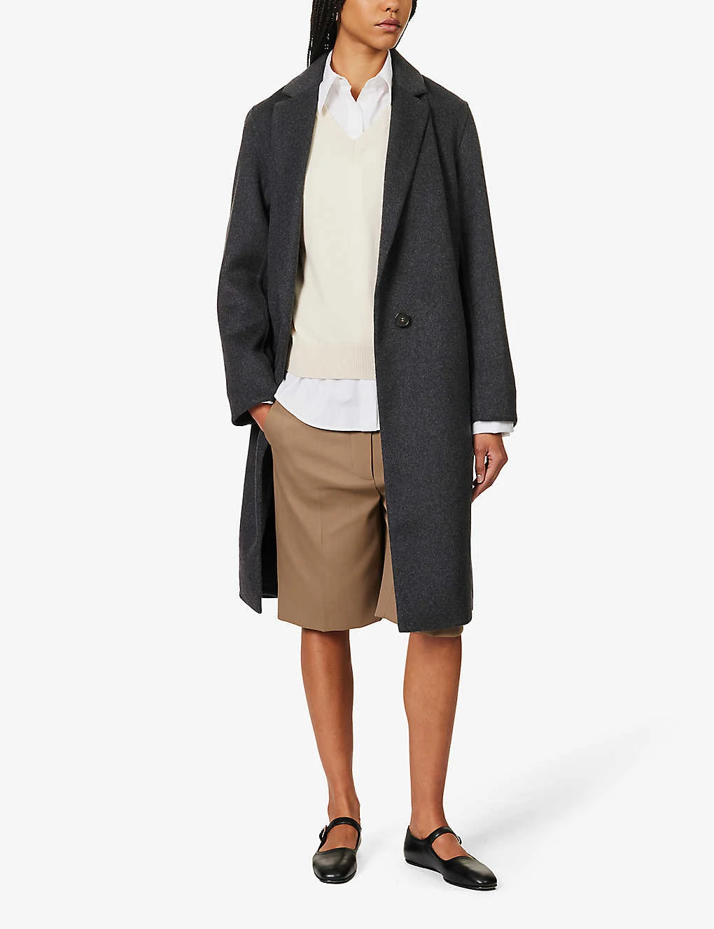 Vince Notch-lapel Recycled Wool-blend Coat - Image 2