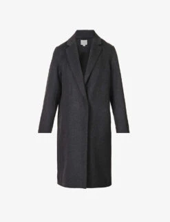 Vince Notch-lapel Recycled Wool-blend Coat