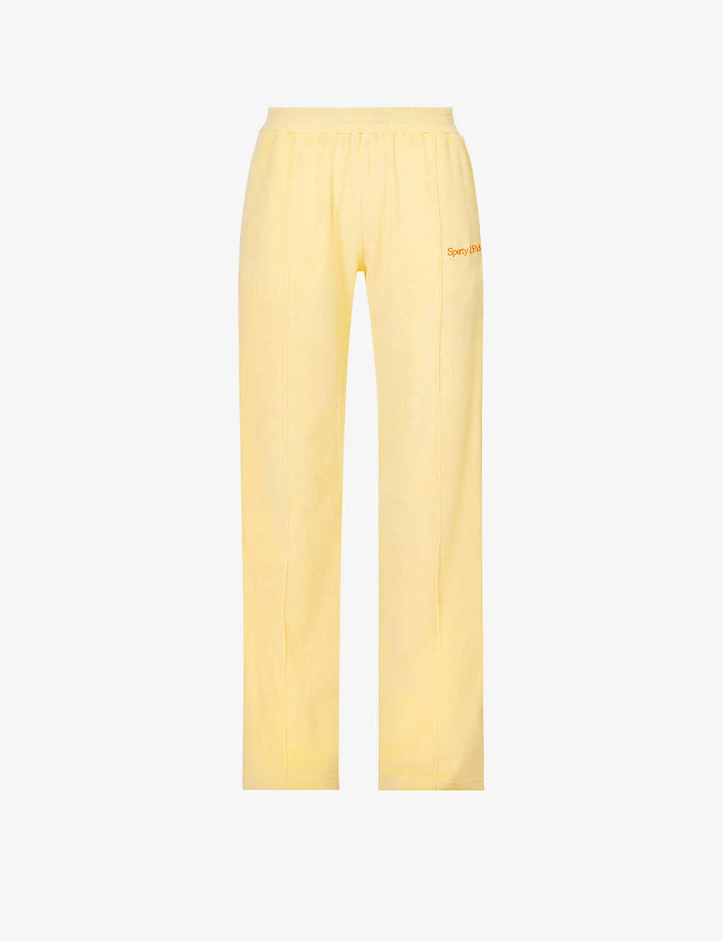 Serif Brand-embroidered High-rise Cotton-towelling Jogging Bottoms