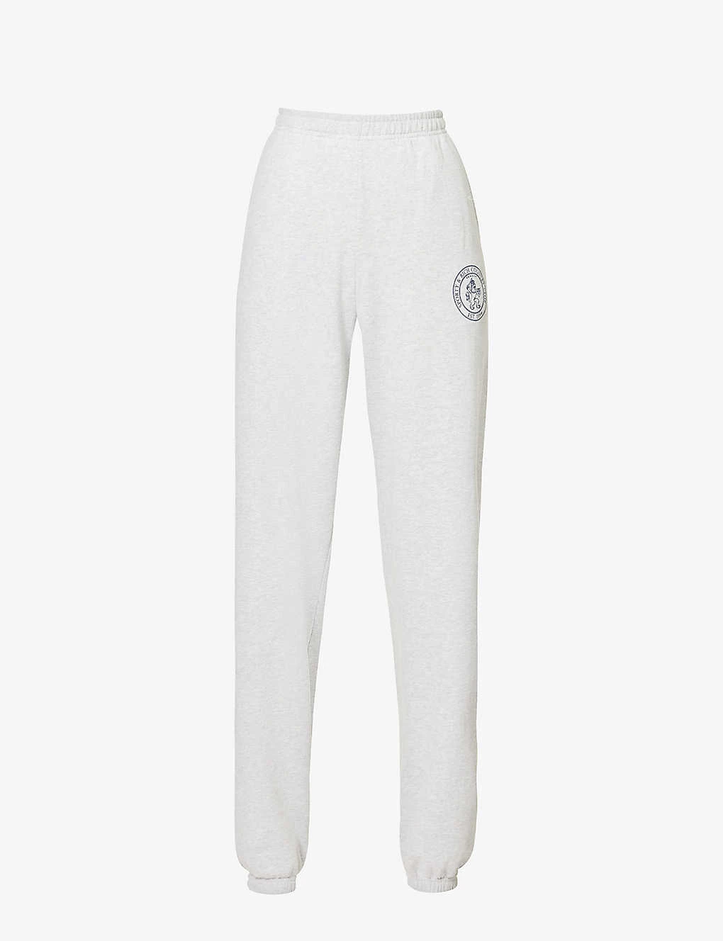 Lion Crest Brand-print Tapered-leg Relaxed-fit Stretch-cotton Jogging Bottoms
