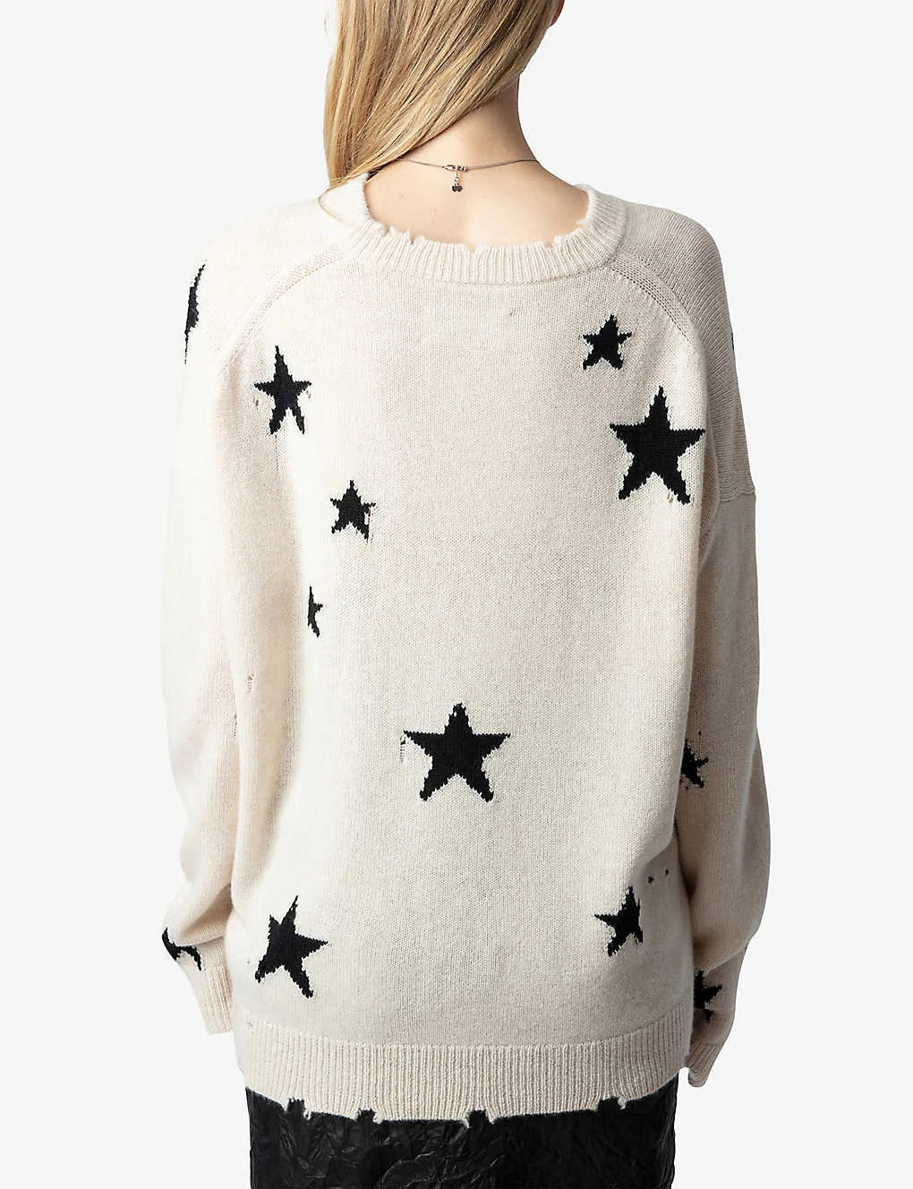 Zadig & Voltaire Markus Star-intarsia Knitted Cashmere Jumper - Image 4