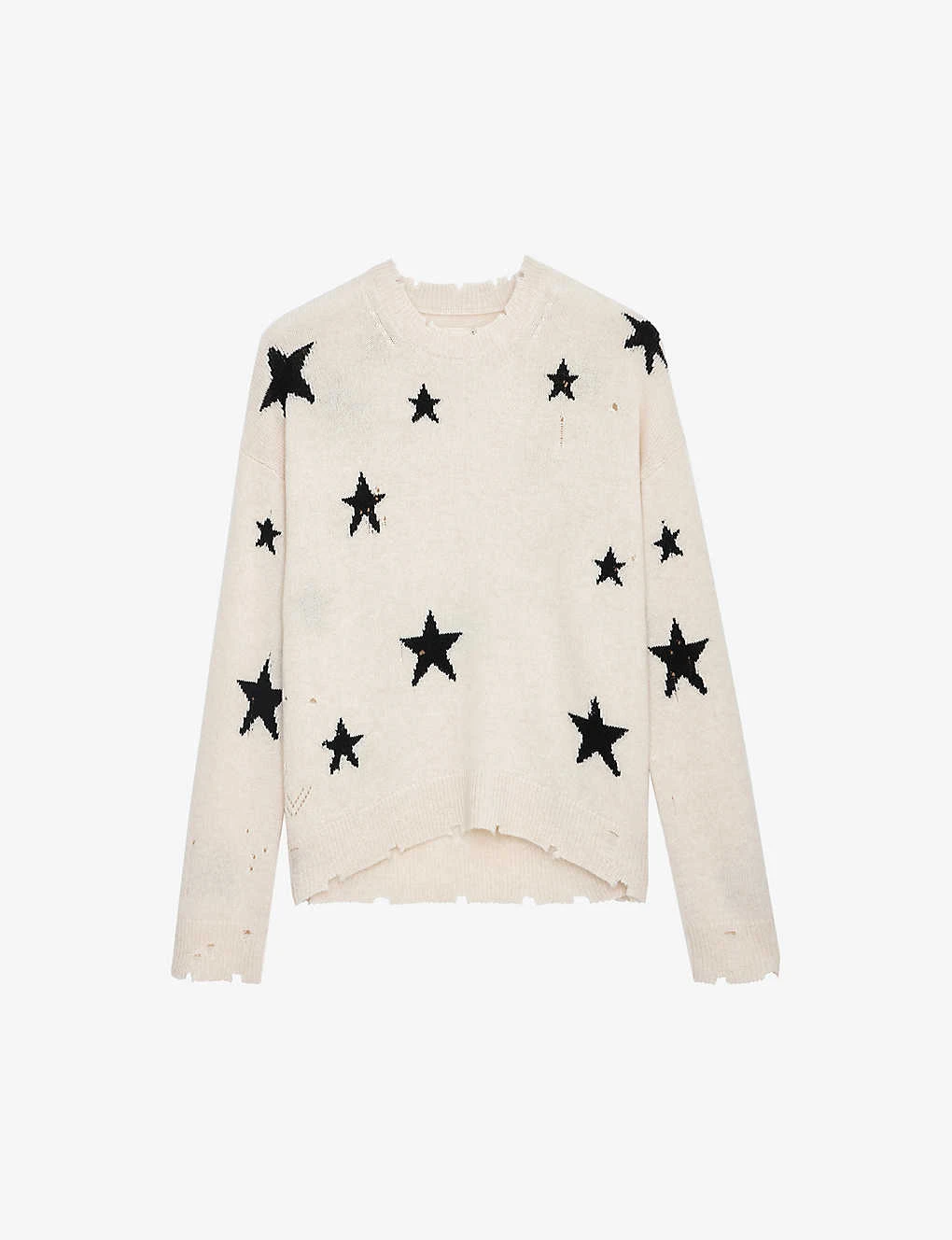Zadig & Voltaire Markus Star-intarsia Knitted Cashmere Jumper